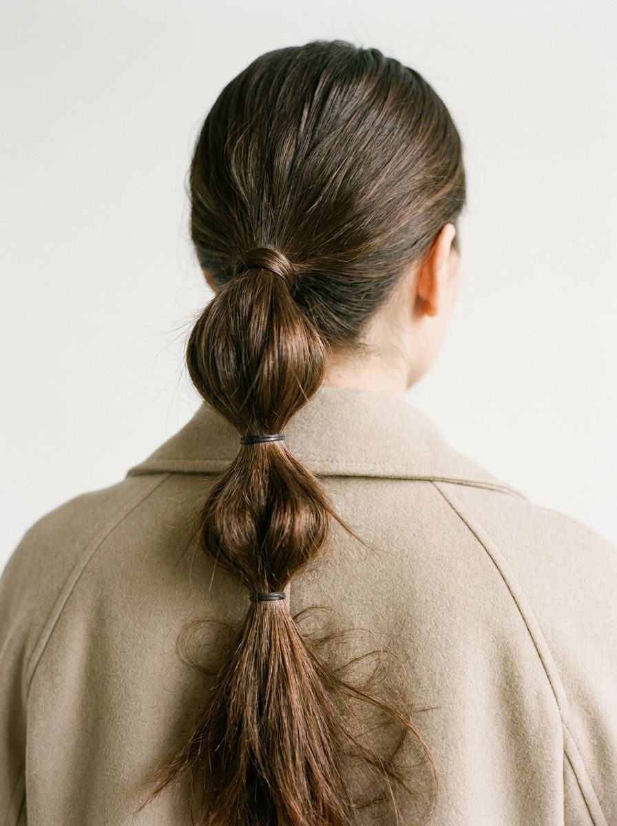 Bubble Ponytail - Frisuren für fettige Haare